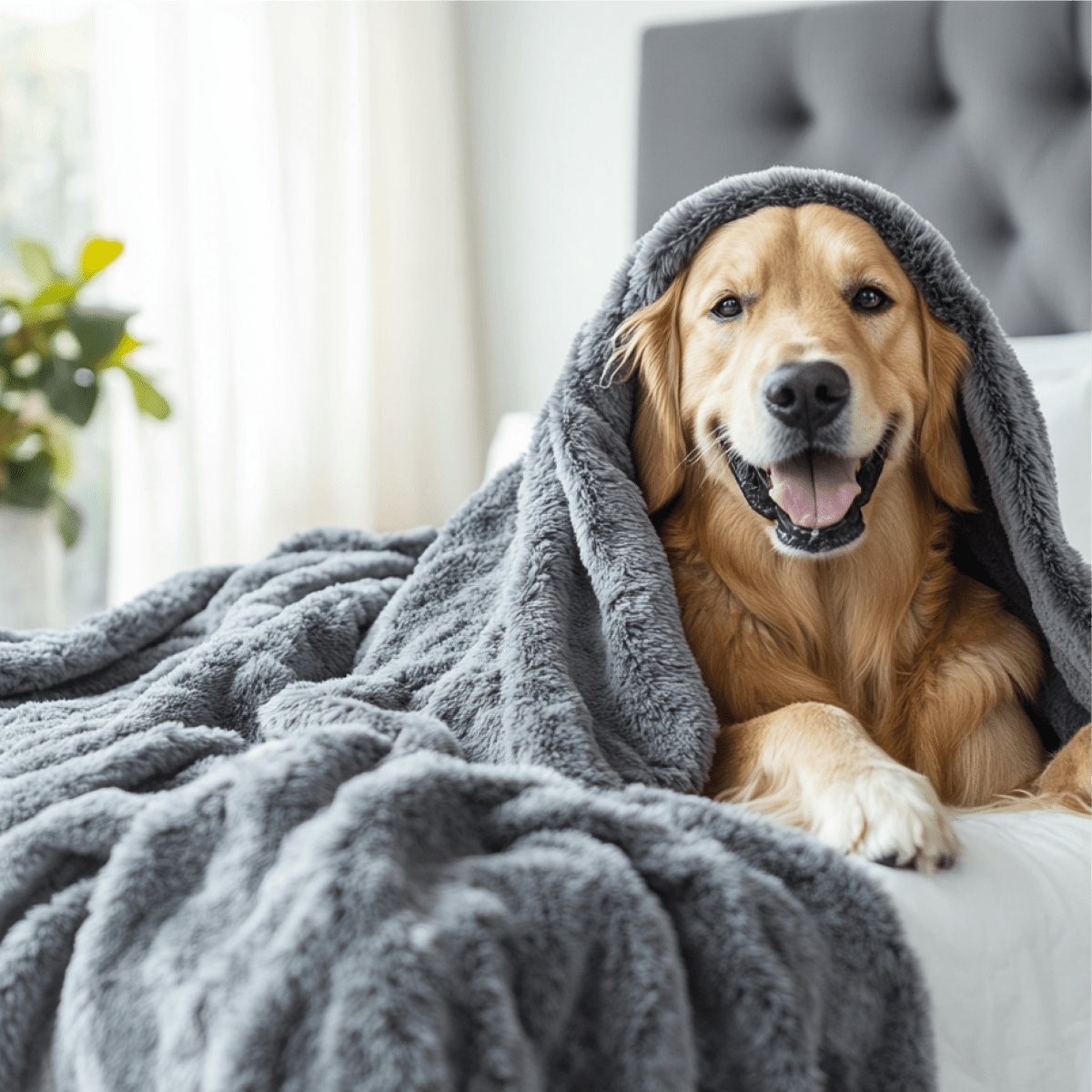 Plush Slate Blanket